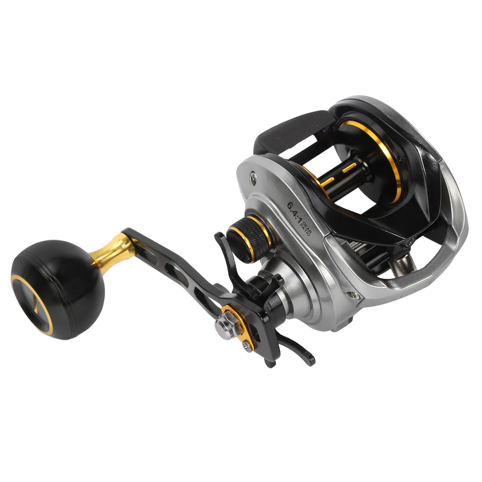 Baitcasting reel with aviation aluminum spool and carbon fiber side cover