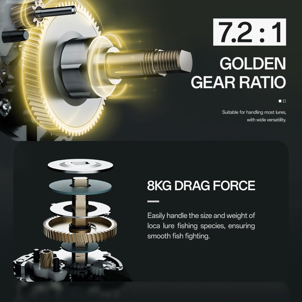 Drag system with three-piece carbon resistance washer and 22 lb drag
