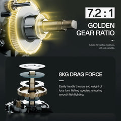 Drag system with three-piece carbon resistance washer and 22 lb drag