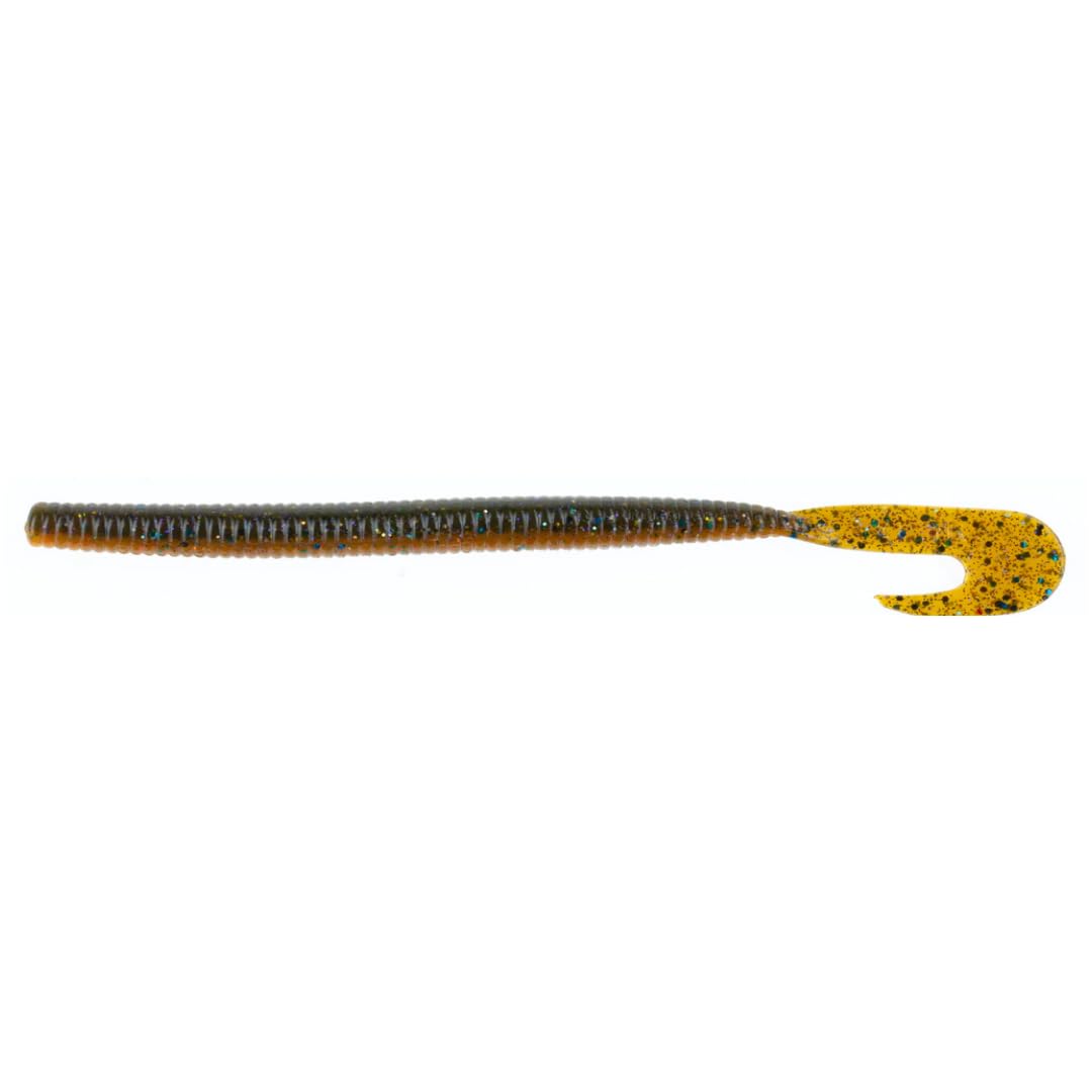 BAITFUEL Big Bopper Worm tail action showing strong vibration for Carolina rigs