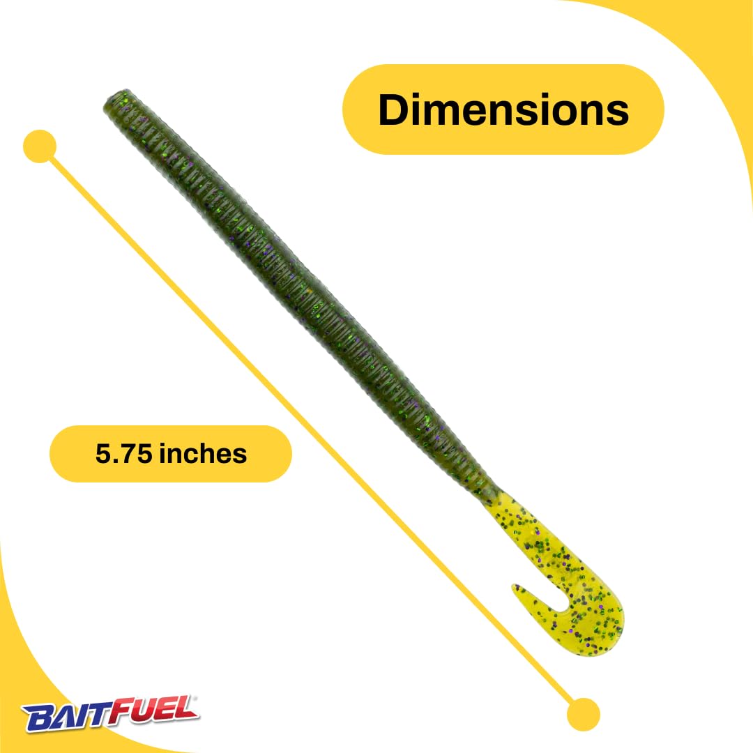BAITFUEL Big Bopper Worm Tail Action shows mega vibration for bass