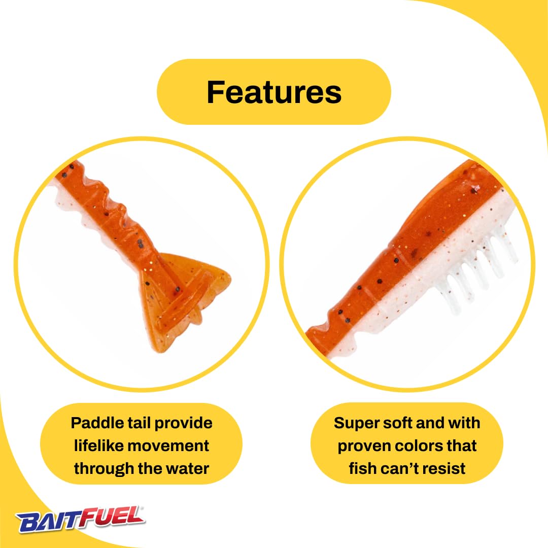 BAITFUEL GO2 Shrimp high-impact finishes match local forage.