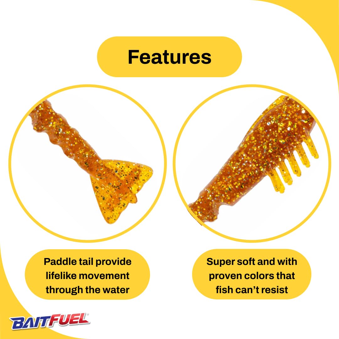 BAITFUEL GO2 Shrimp mangrove-edge presentation attracts redfish and snook.