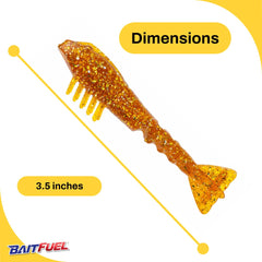 BAITFUEL GO2 Shrimp weedless rig action demonstrates versatile inshore setup.