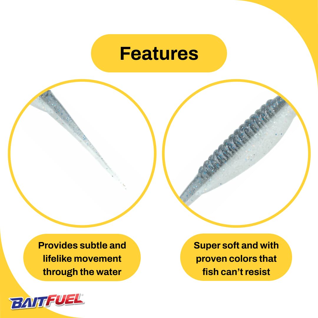 BAITFUEL GO2 Twitch 4-inch profile designed for precise inshore casting