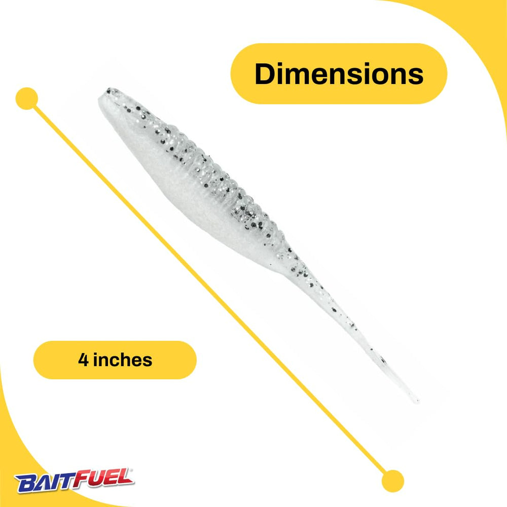 BAITFUEL GO2 Twitch action close-up shows lifelike flicker and vibration.
