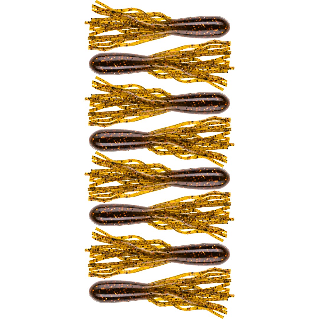 NetBait BaitFuel Tubes 2.5-Inch in brown pumpkin copper for drop shot.