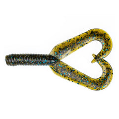 BAITFUEL Twin Tail action shows lifelike motion to attract bass.