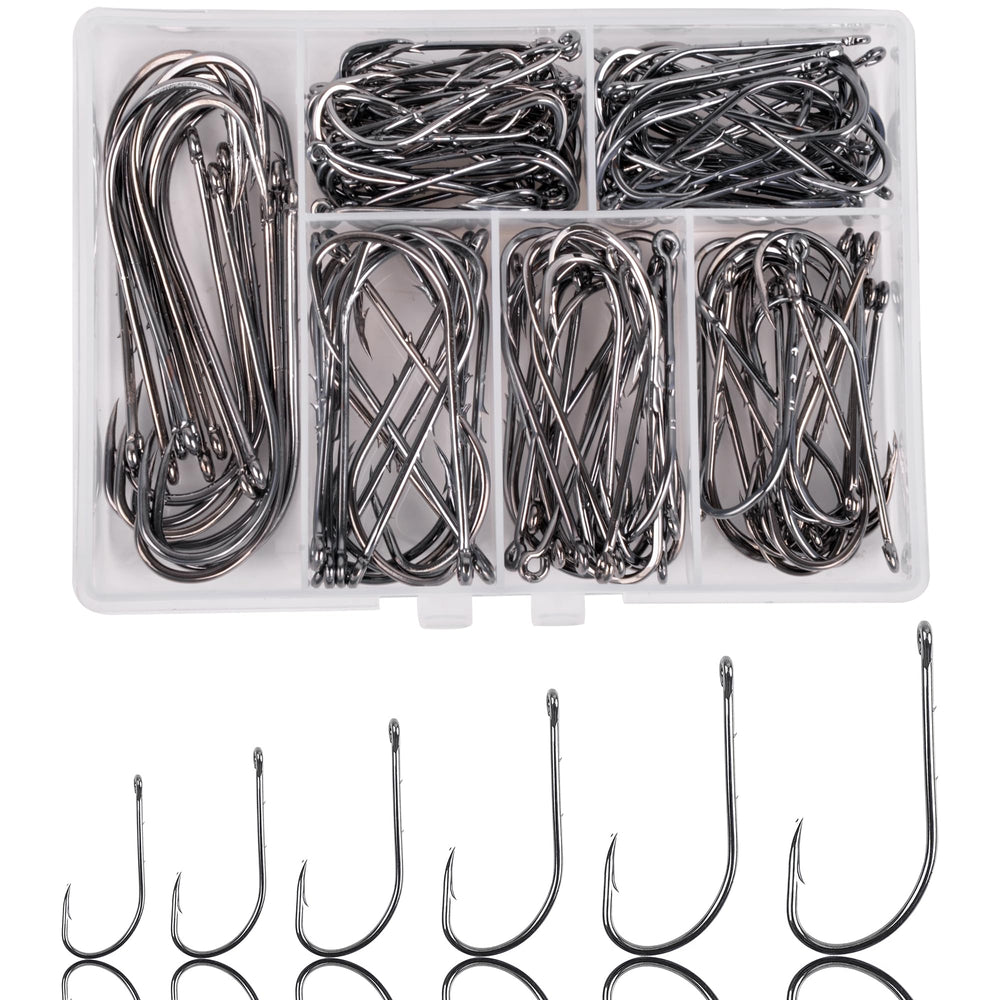 Baitholder fishing hooks kit 145 pieces - close up