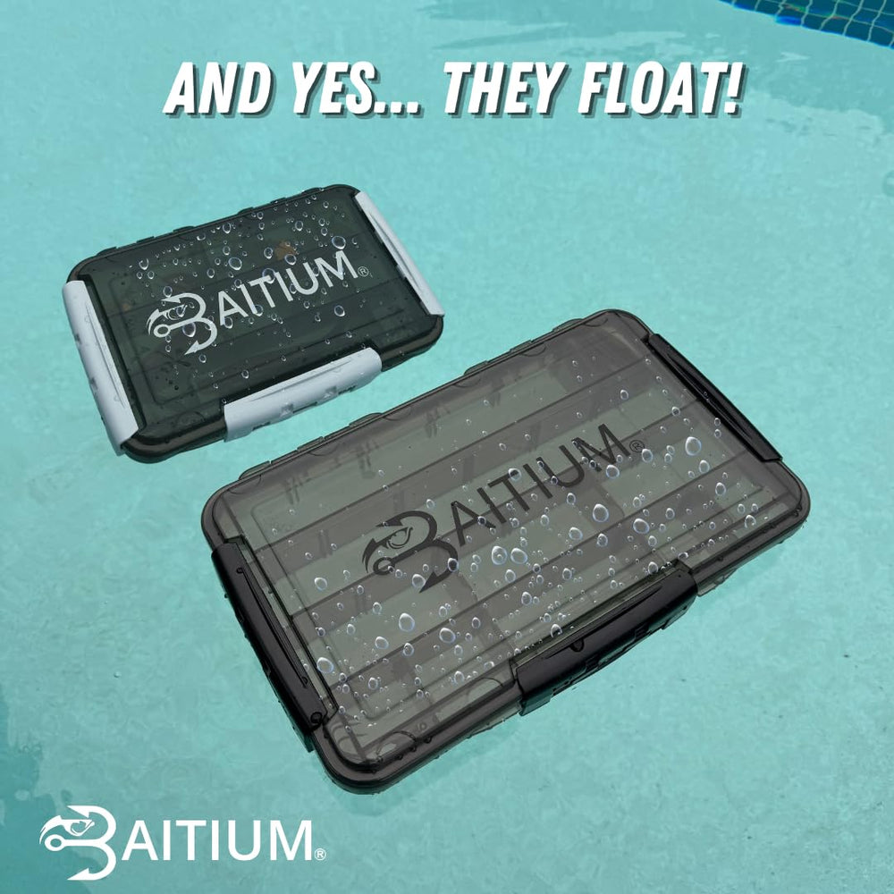 Baitium XTRAseal clear dividers offer visibility to items and quick selection.