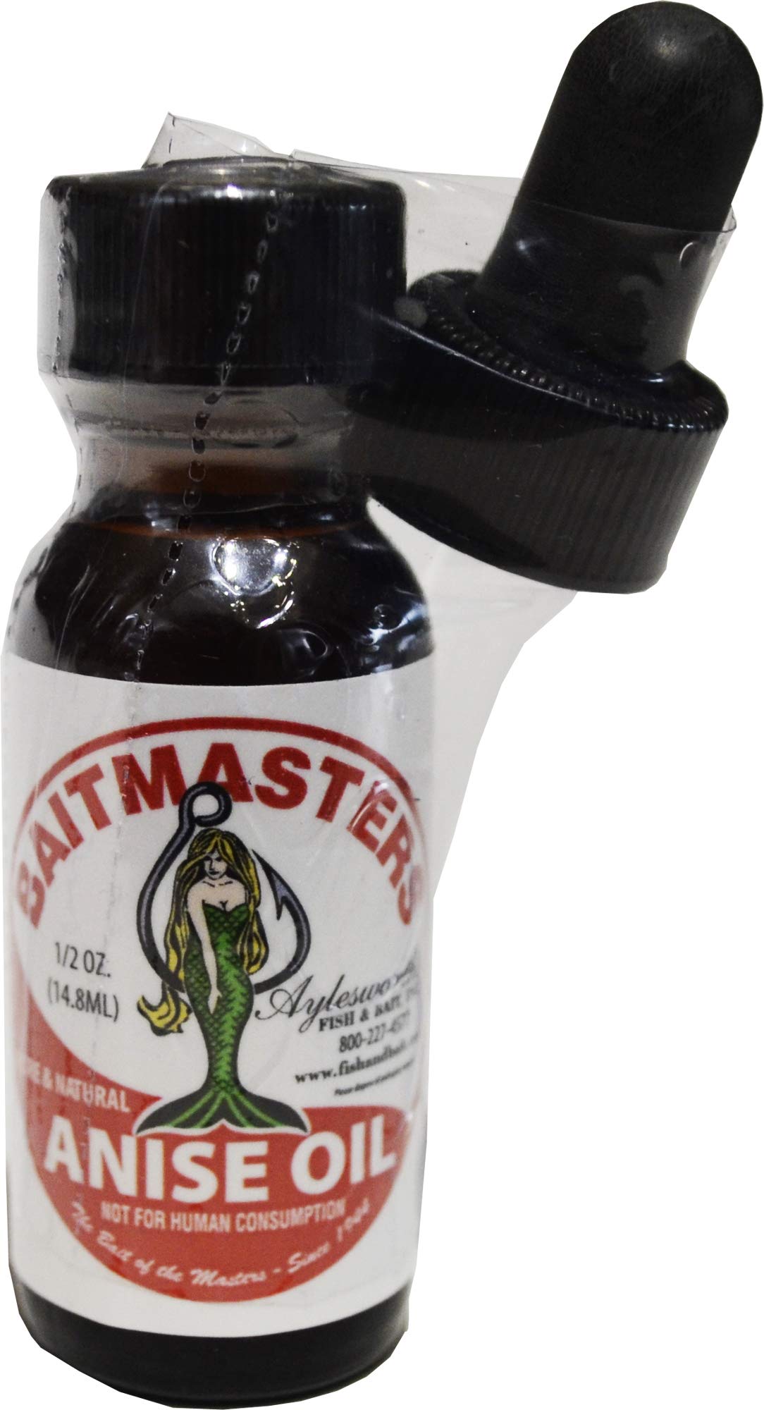 Baitmasters Anise Oil 1/2 Ounce bottle with dropper