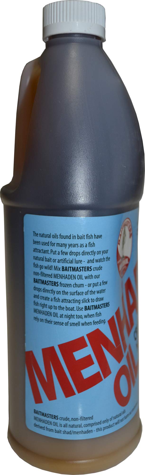 Menhaden oil applied to fishing bait to attract fish