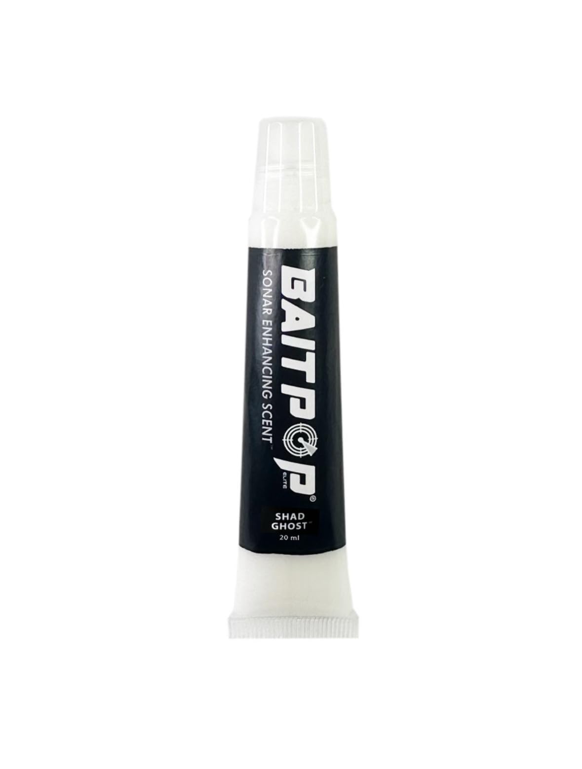 BAITPOP Elite Series Sonar Enhancing Scent bottle with Shad Ghost label