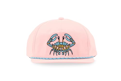 Bajío flat brim pink performance fabric hat offering lightweight comfort and sun protection.