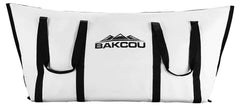 Bakcou insulated 48in game bag folded open for easy trailer loading.