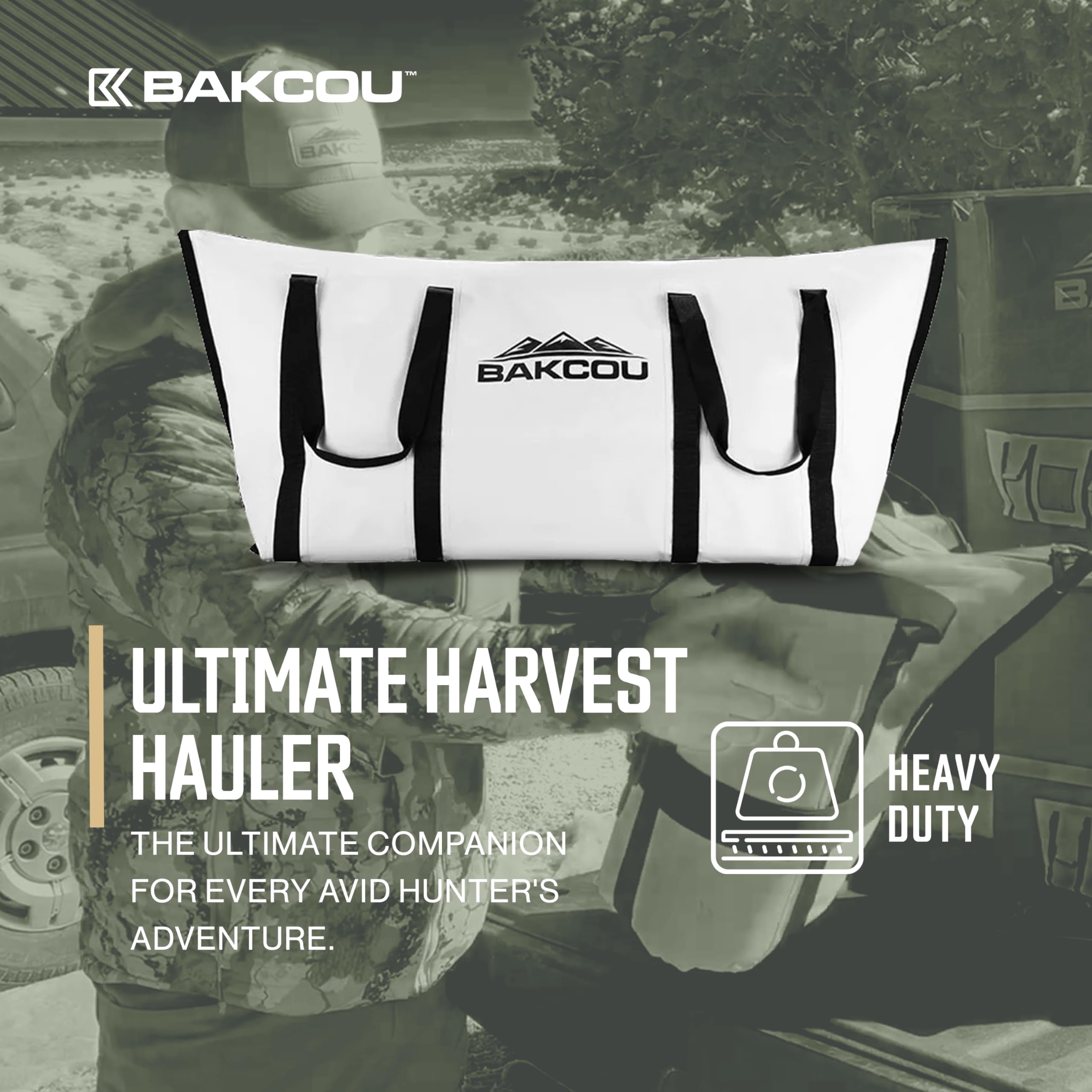 Bakcou waterproof cooler bag showing sturdy stitching and seam protection.