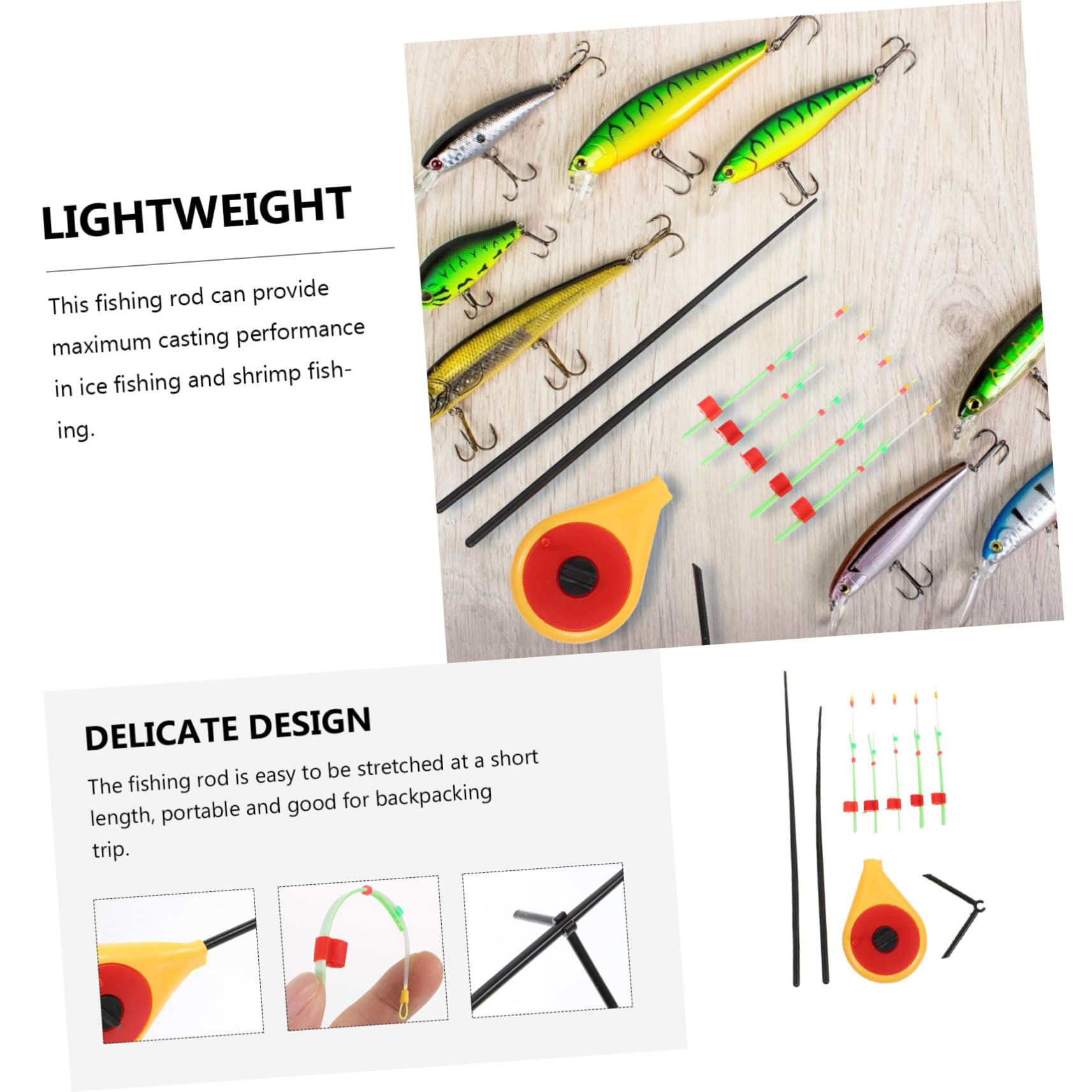 Balacoo 1set rod durable construction for long outdoor use.