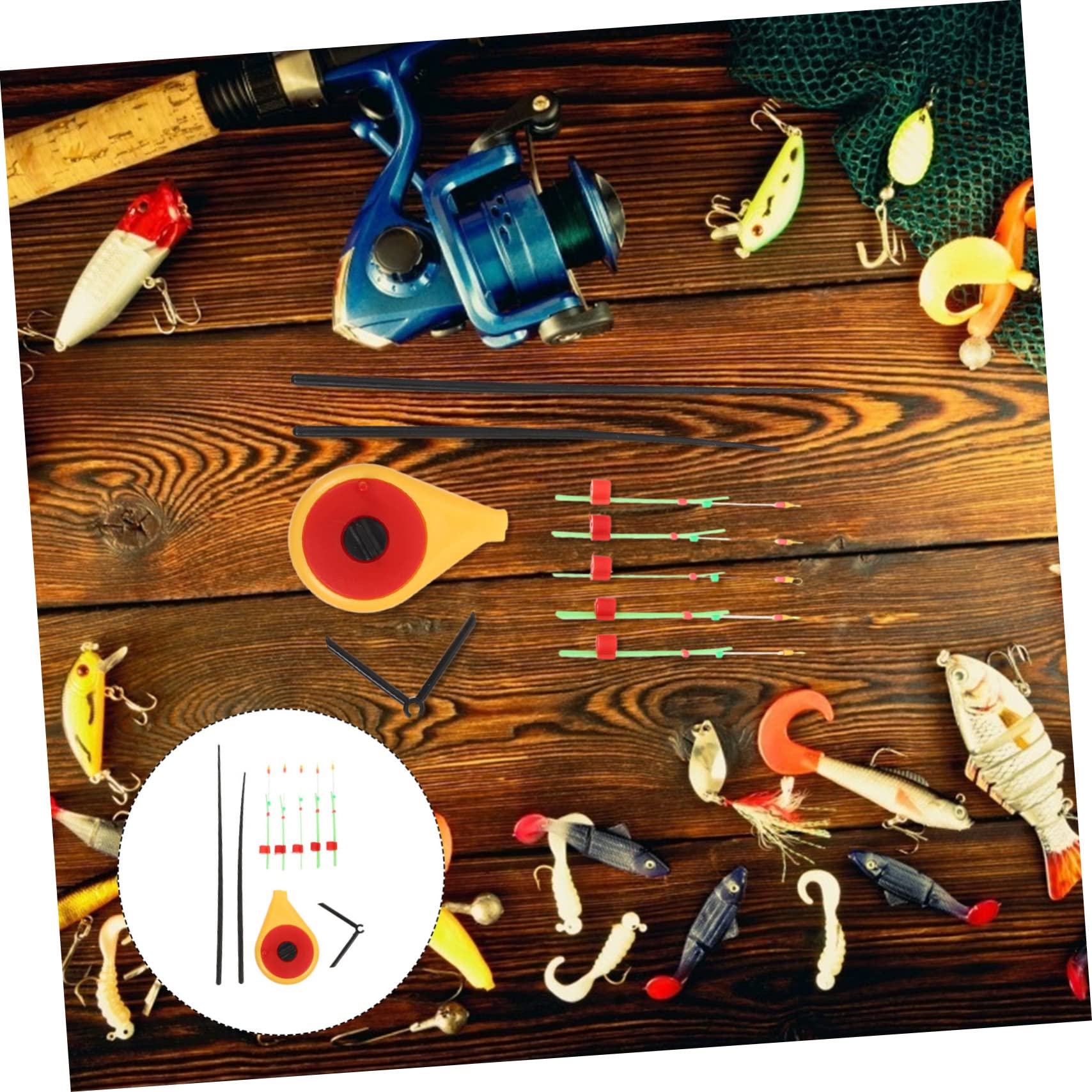 Balacoo 1set rod scientific structure ensures smooth line release.