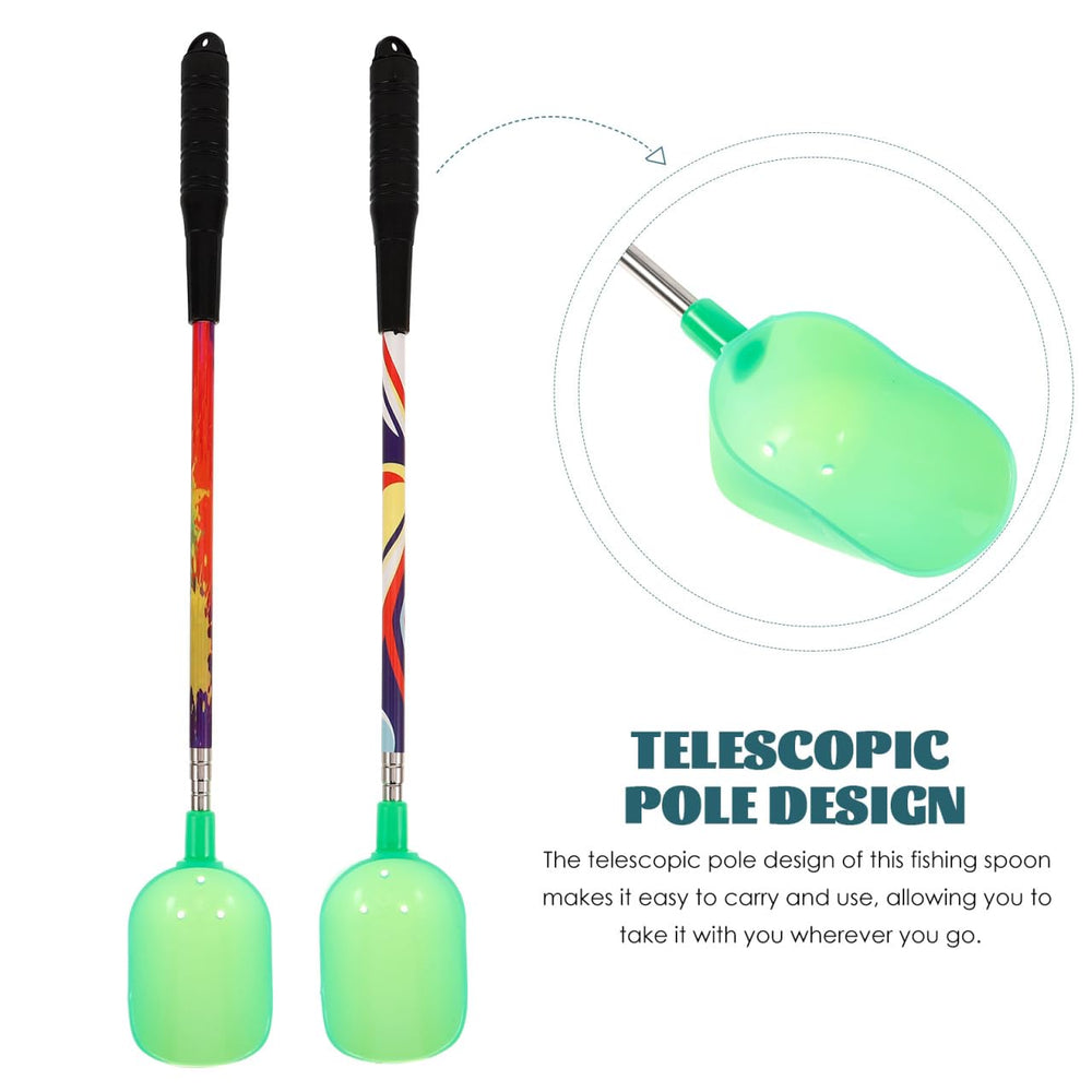 Balacoo bait spoon handles loose particles and corn
