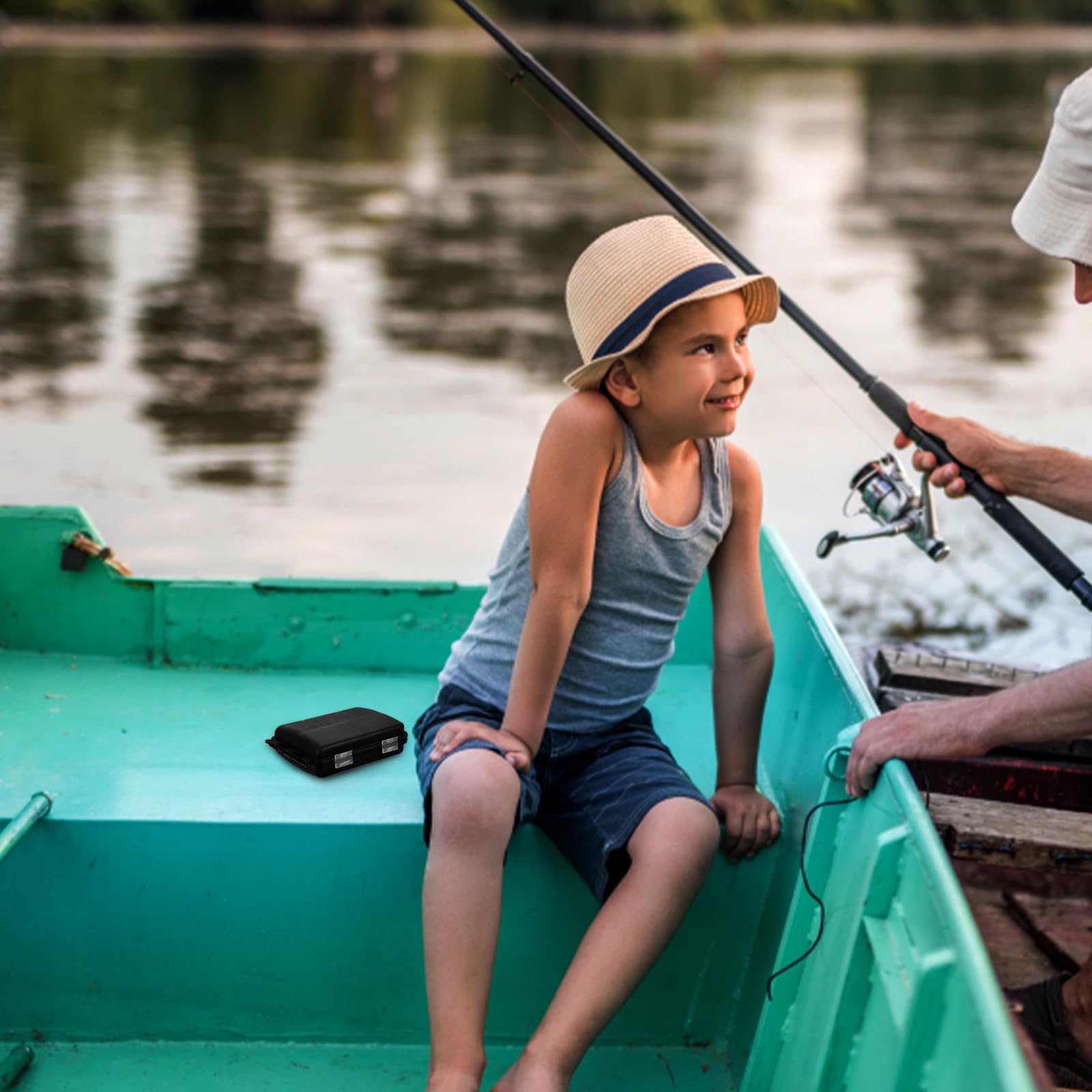 Balacoo tackle box fits in bag or boat for on-the-go storage