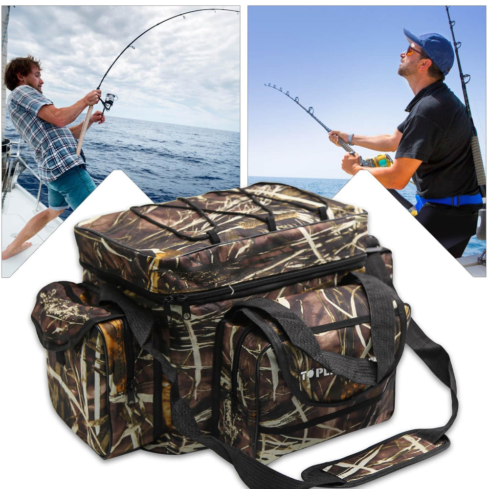Illustration of versatile carry options: handheld, single-shoulder, cross-body
