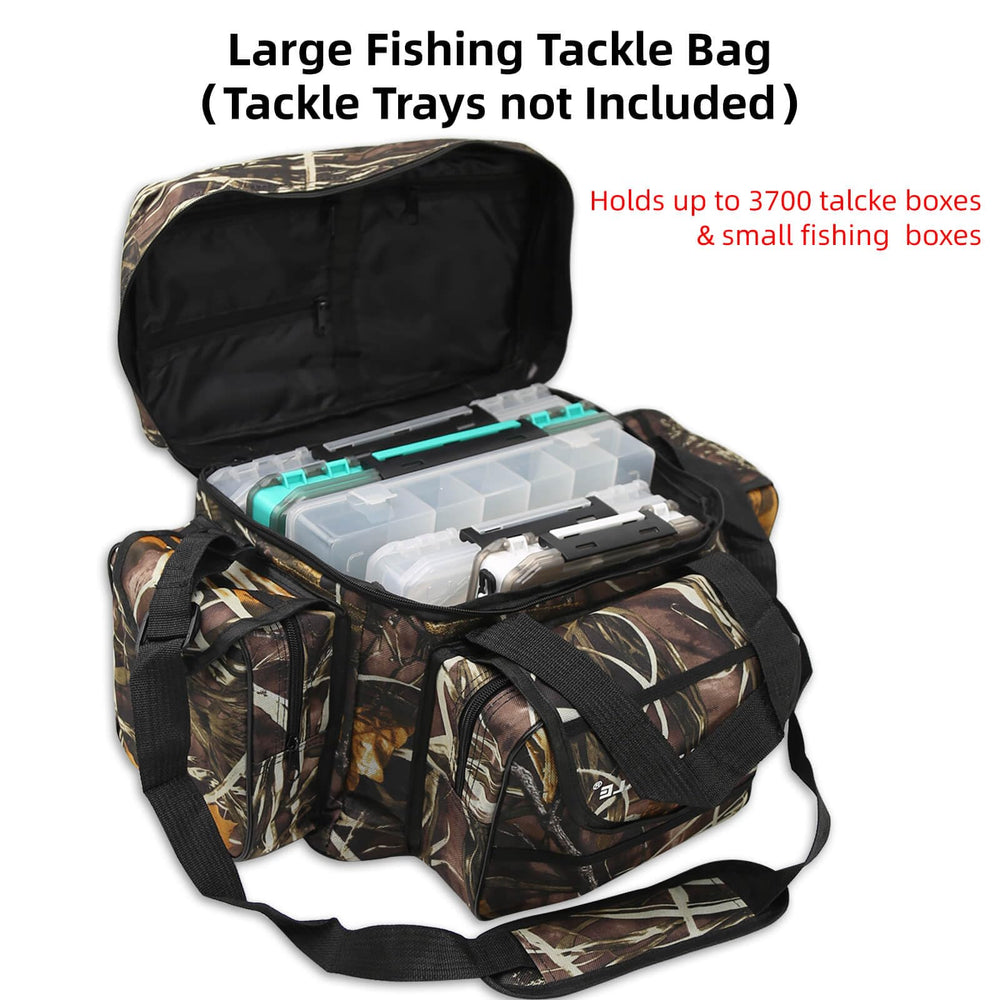 Interior compartments for organized tackle storage