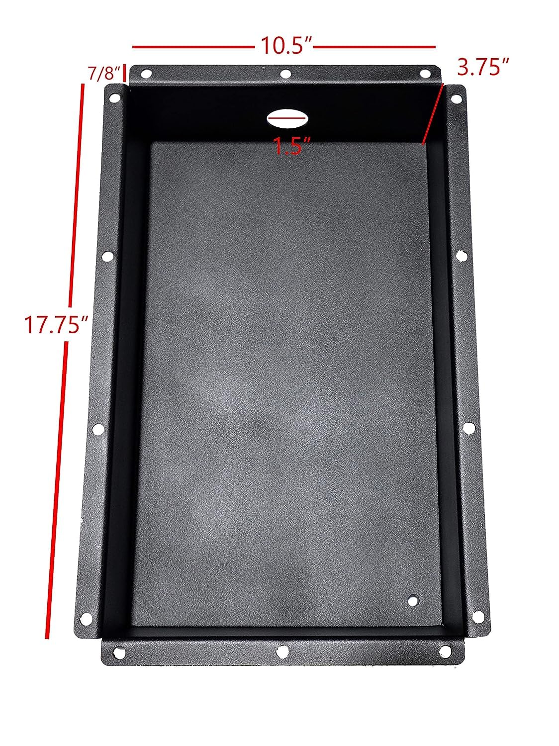 Baldwin Iron Works recessed pan tray screws in black stainless steel package