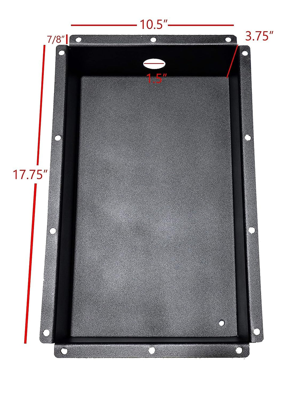 Baldwin Iron Works recessed pan tray screws in black stainless steel package