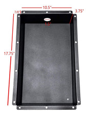Baldwin Iron Works tray side detail highlights powder coat finish.