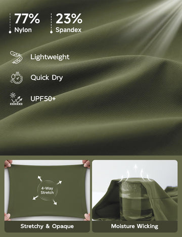 Baleaf capri offers UPF 50+ sun protection for sunny days.