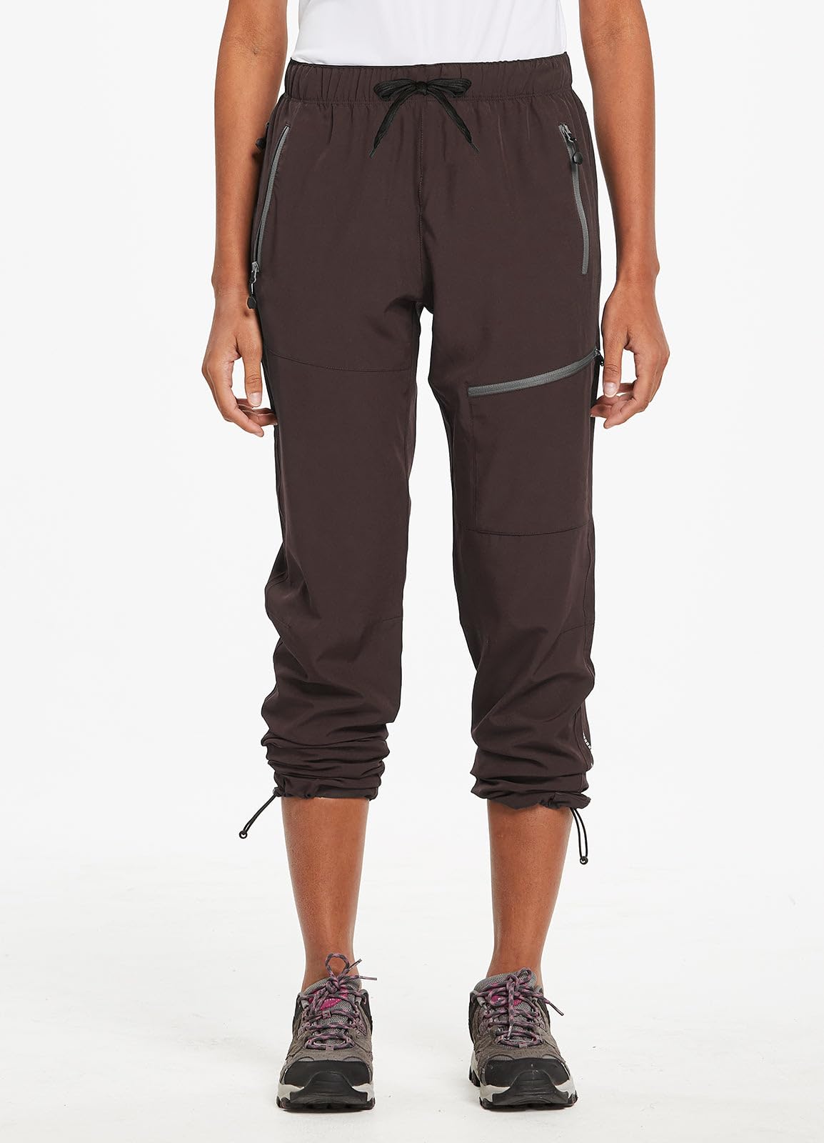 BALEAF cargo pants back view showing relaxed fit and secure pockets