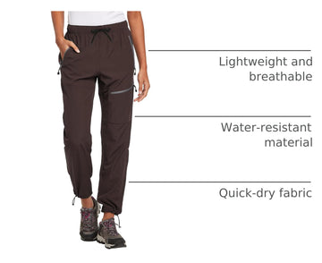 BALEAF cargo pants pocket close-up illustrates zip closures and storage