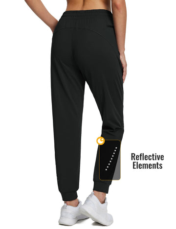 Baleaf fleece lined joggers side pockets highlight deep storage for phone