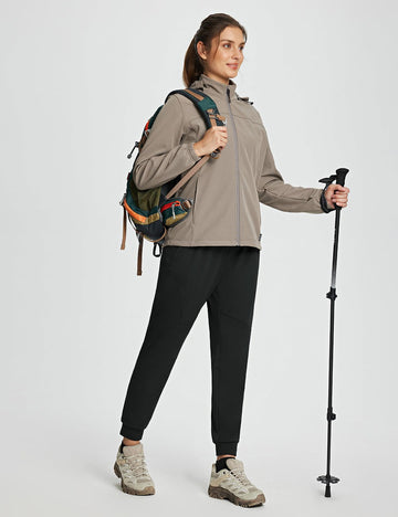 Baleaf fleece lined joggers zip pocket emphasizes secure storage for cards and keys