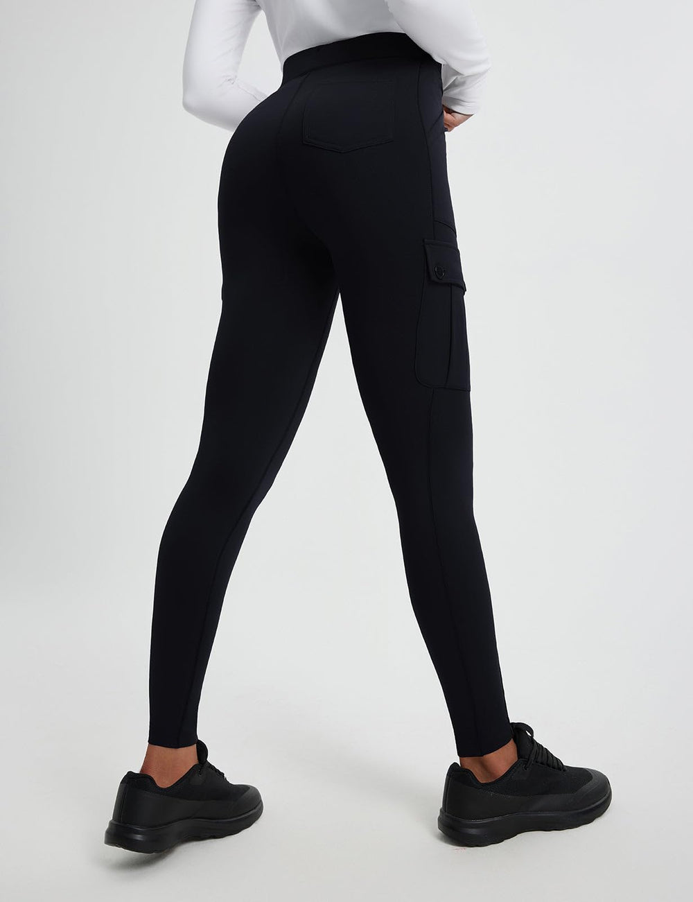 Baleaf fleece-lined leggings with back pocket for easy stash during trail adventures.
