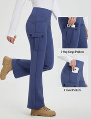 Baleaf fleece-lined pants bootcut image versatile layering