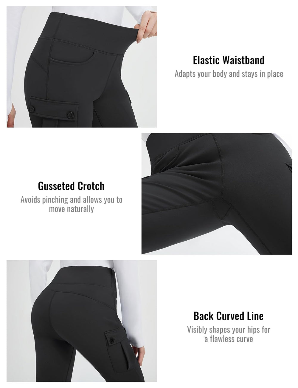 baleaf women's fleece-lined pants styled for urban winter looks with warmth