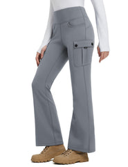 Baleaf women's fleece-lined pants hero image shows warm, comfortable fit for cold-weather hikes.