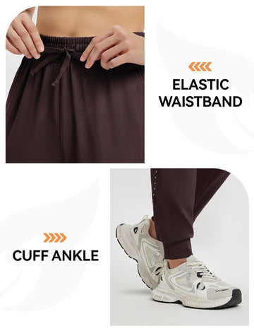 baleaf women's joggers with adjustable waistband for a customizable, comfortable fit
