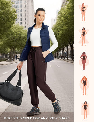 baleaf women's joggers relaxed fit and 28-inch inseam suit varied body types