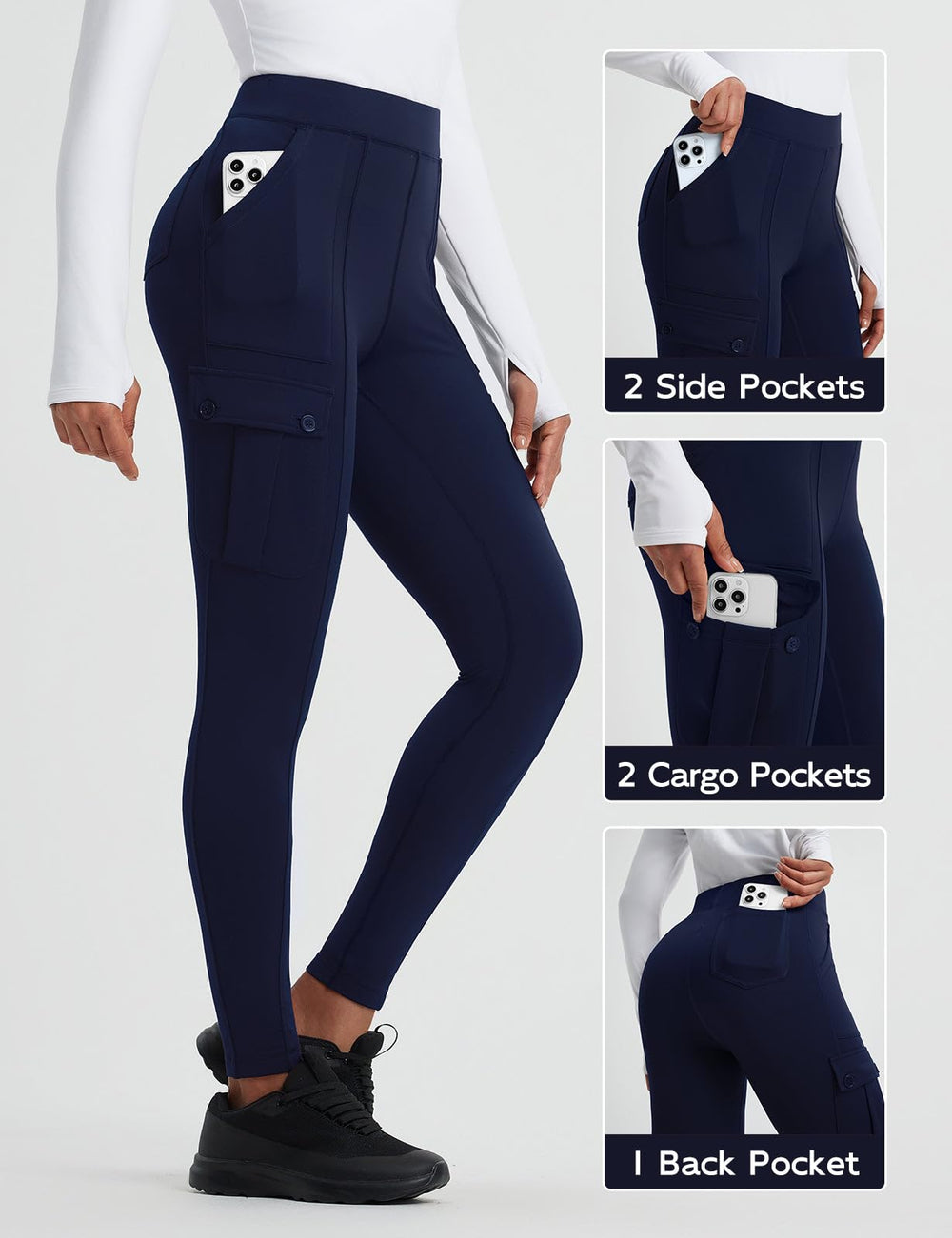Baleaf leggings with gusseted crotch reduce friction during movement