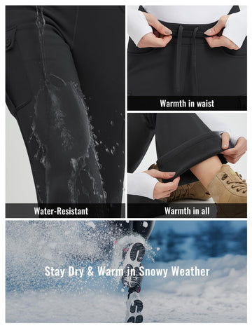 baleaf women's ski-thermal-insulated pants keep warmth during chilly adventures