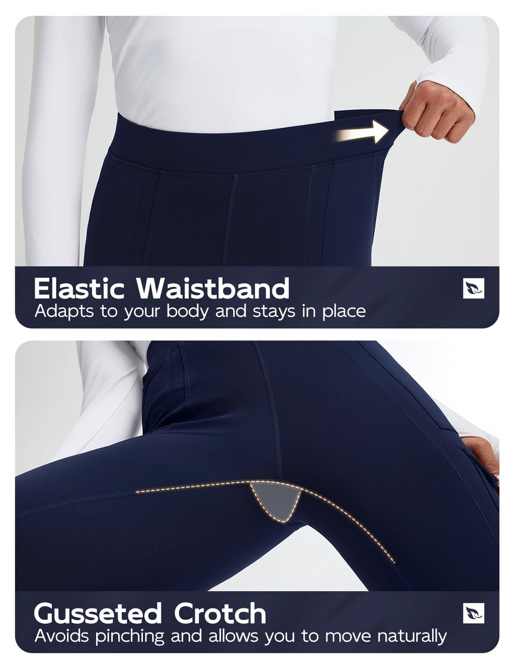 Baleaf stretch fabric remains non-see-through for confident movement
