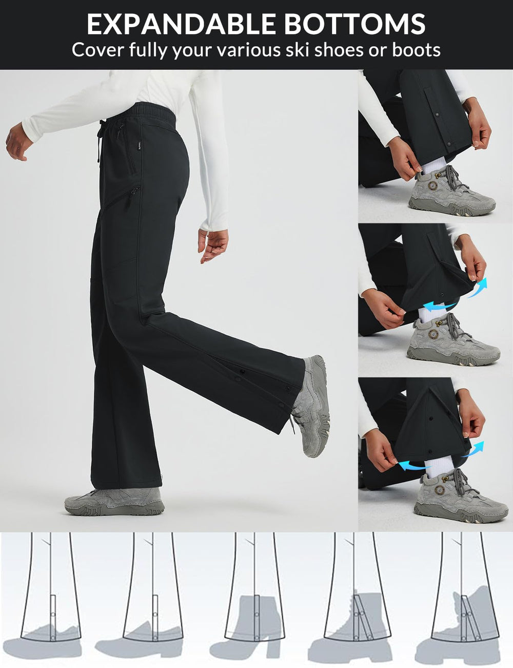 Baleaf pants softshell material demonstrates wind resistance and breathability