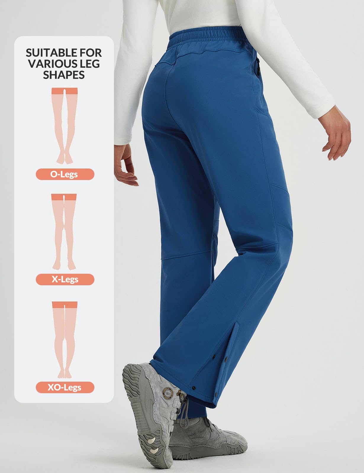 Baleaf winter-ready pants suited for skiing, hiking, snowboarding.