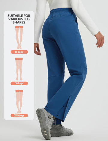 Baleaf winter-ready pants suited for skiing, hiking, snowboarding.