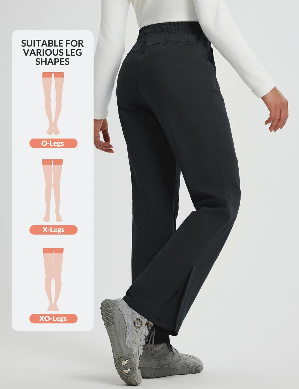 Baleaf pants suited for skiing, hiking, and other winter activities