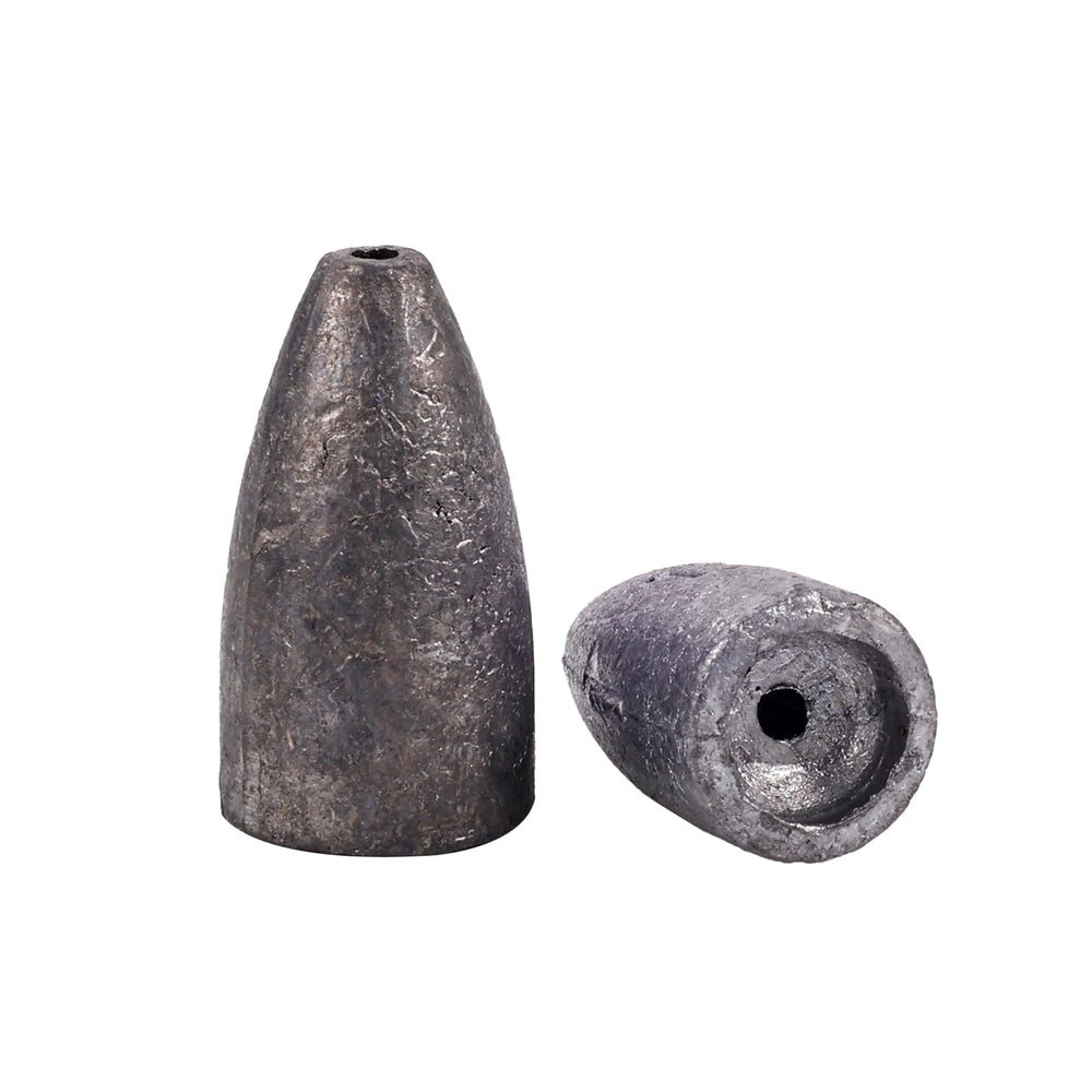 Balifly bullet weight front view; streamlined design aids smooth passage through obstacles.