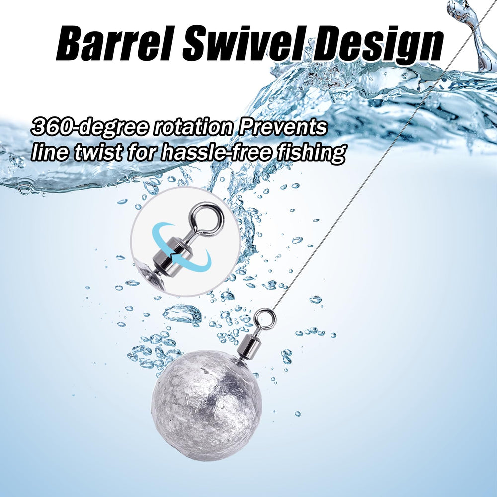 Balifly sinker six sizes for flexible rig setups