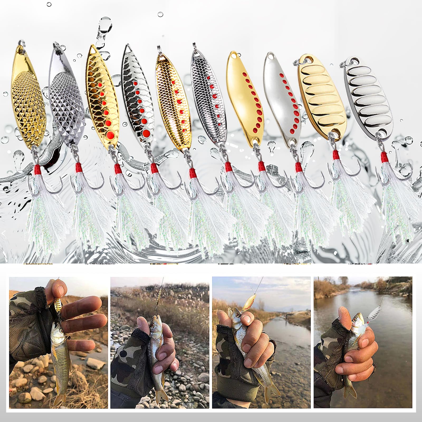 Balifly spoon lure promotes long casting distance and precise placement